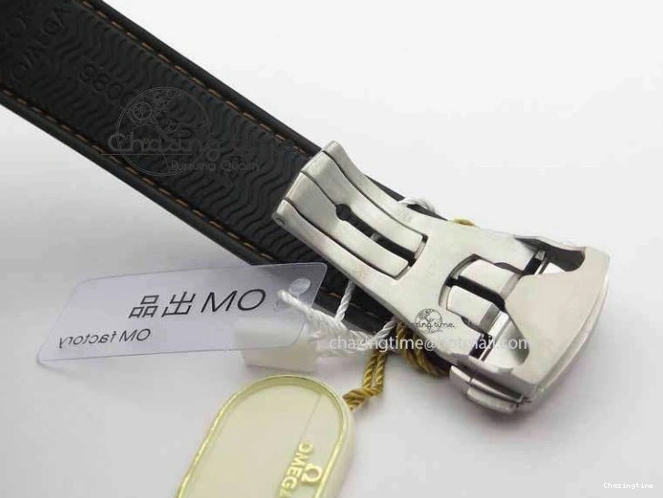 0115 Planet Ocean Master Chrono 45mm SS OM 1:1 Best Edition Black Dial Orange 12 On Rubber Strap A Durable 8169